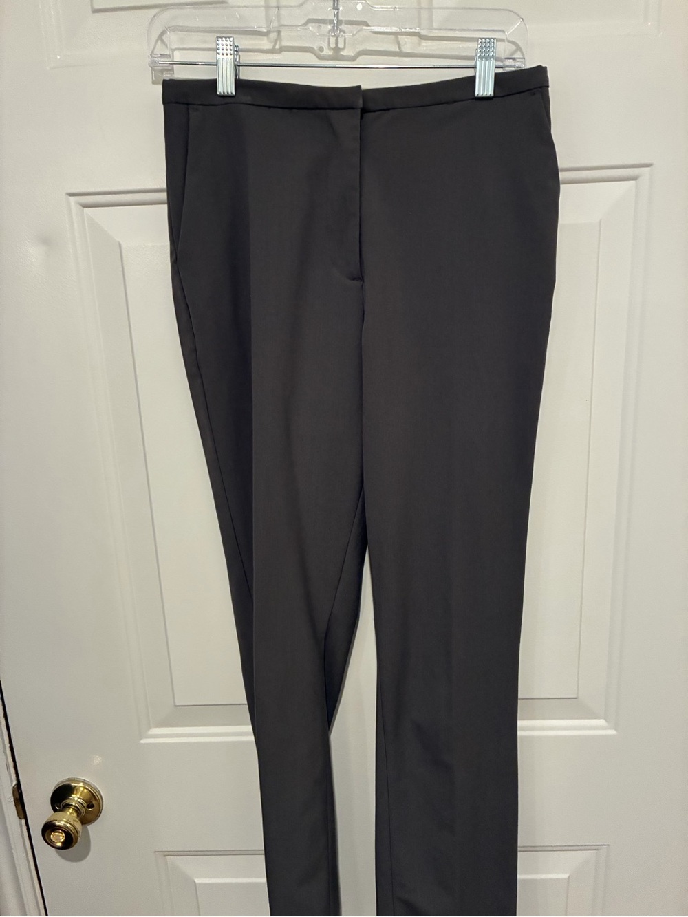 H&M Women's Straight Dress Trousers - olive green